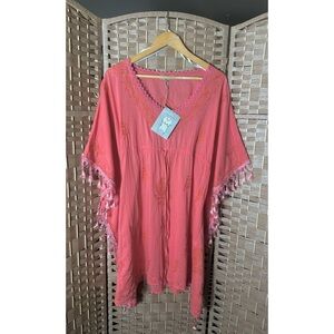 NWT World Market Made in India Embroidered Nina Kaftan - Size L/XL